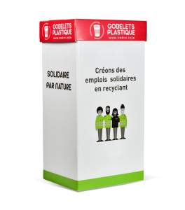 Emballage de collecte de gobelets plastique