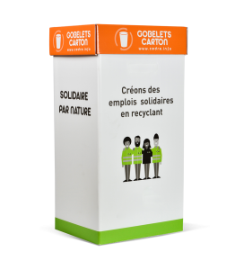 Emballage de collecte de gobelets en carton